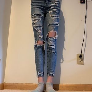 American eagle ripped jeans